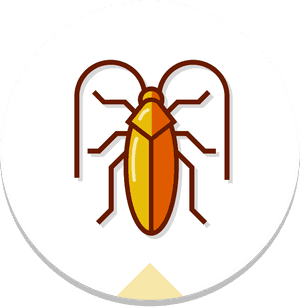 Stylized Cockroach Icon PNG