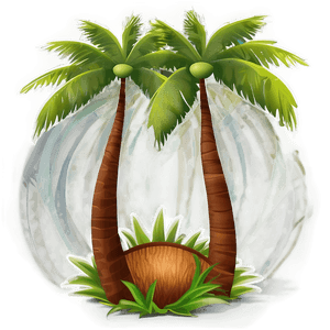 Stylized Coconut Tree PNG 37 PNG