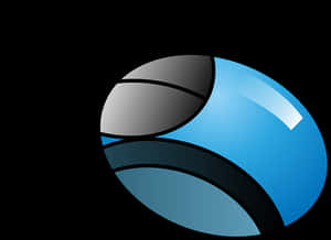 Stylized Computer Mouse Graphic PNG image with transparent background
