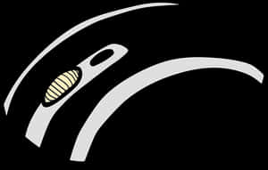 Stylized Computer Mouse Graphic PNG image with transparent background