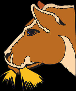 Stylized Cow Illustration PNG image with transparent background