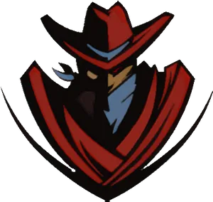 Stylized Cowboy Logo PNG Image