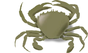 Stylized Crab Illustration PNG Image