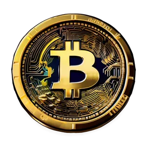 Stylized Crypto Coin Png Dxp PNG Image