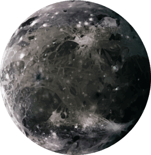 Stylized Depictionof Jupiter PNG with transparent background