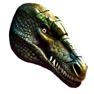 Stylized Dinosaur Head Artwork Png Eve PNG Image