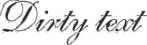 Stylized Dirty Text Logo PNG Image