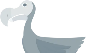 Stylized Dodo Bird Illustration PNG Image