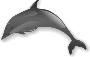 Stylized Dolphin Graphic PNG Image