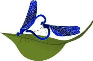 Stylized Dragonfly Illustration PNG Image