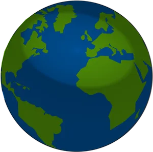 Stylized Earth Clipart PNG Image