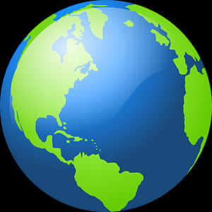 Stylized Earth Globe Graphic PNG image with transparent background