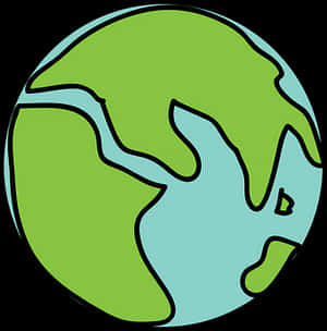 Stylized Earth Illustration PNG image with transparent background
