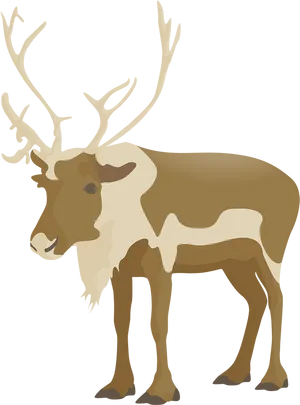 Stylized Elk Illustration PNG Image