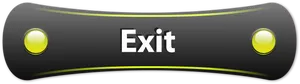 Stylized Exit Sign Graphic PNG Image