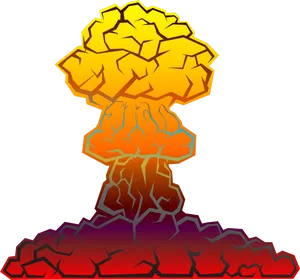 Stylized Explosion Illustration PNG Image