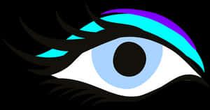 Stylized Eye Illustration PNG image with transparent background