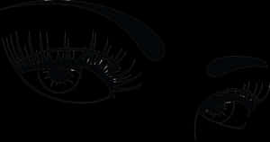 Eyes Png Transparent - Eyes With Lashes Clipart, Png Download PNG image with transparent background