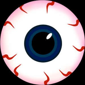 Stylized Eyeball Illustration PNG image with transparent background