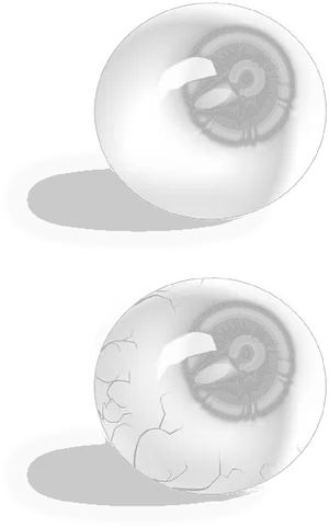 Stylized Eyeballs Illustration PNG Image