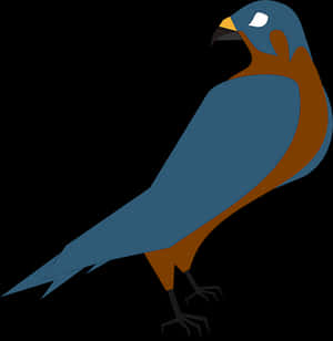 Stylized Falcon Illustration PNG image with transparent background