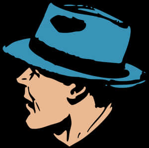 Stylized Fedora Logo Profile PNG image with transparent background