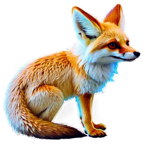 Stylized Fennec Fox Icon Png Rak PNG Image