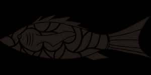 Stylized Fish Silhouette PNG image with transparent background