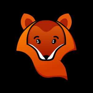 Stylized Fox Head Graphic PNG image with transparent background