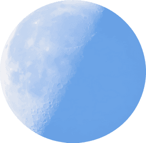 Isolated Half Moon In Daylight Icons Png - Full Blue Moon Clipart, Transparent Png PNG image with transparent background