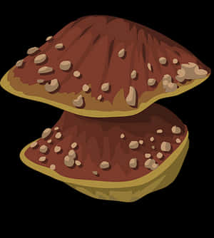 Stylized Fungus Illustration PNG