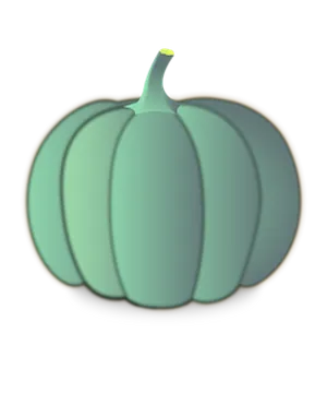 Stylized Glowing Pumpkin Graphic PNG Image