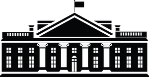 Stylized Government Building Clipart PNG Image