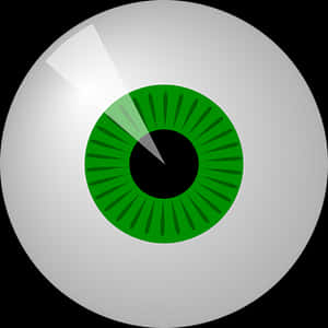 Stylized Green Eye Graphic PNG image with transparent background