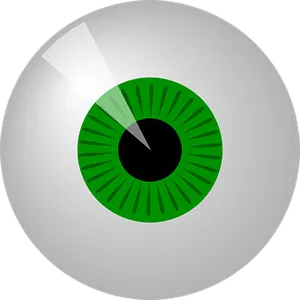 Stylized Green Eye Graphic PNG Image