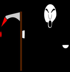 Transparent Scythe Clipart - Grim Reaper Cartoon Png, Png Download PNG image with transparent background