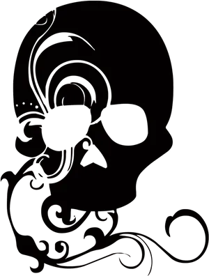 Stylized Hades Skull Graphic PNG Image