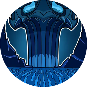 Stylized Hades Throne Room Graphic PNG Image