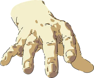 Stylized Hand Illustration PNG Image