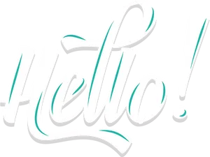 Stylized Hello Text PNG Image