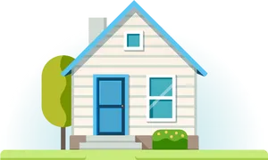 Stylized Home Icon PNG Image