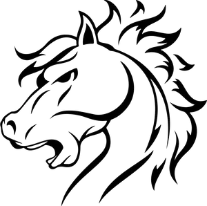 Stylized Horse Head Logo PNG Image