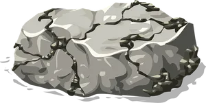 Stylized Illustrationof Rock PNG Image