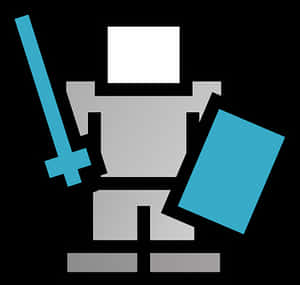 Stylized Knight Icon PNG image with transparent background