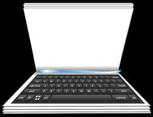Stylized Laptop Graphic PNG with transparent background