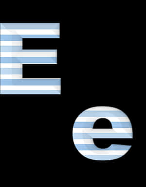 Stylized Letter E Graphic PNG image with transparent background