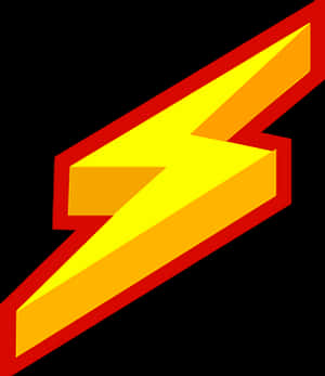 Stylized Lightning Bolt Graphic PNG with transparent background