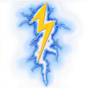 Stylized Lightning Bolt PNG qti PNG