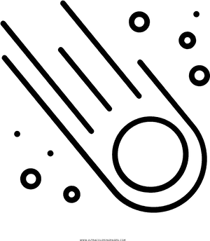 Meteor Coloring Page - Circle, HD Png Download PNG with transparent background