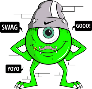 Transparent Mike Wazowski Png - Mike Wazowski With A Beard, Png Download PNG with transparent background
